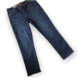 Kut From The Kloth Crop Bardot Skinny Boyfriend blue jeans denim size 4